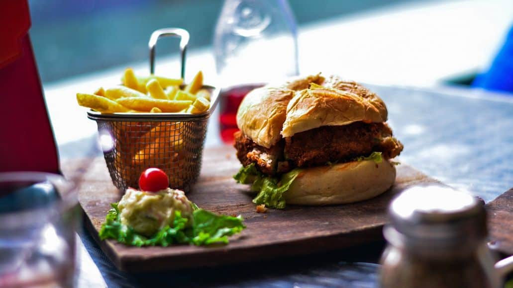 Cheat day burger and fries