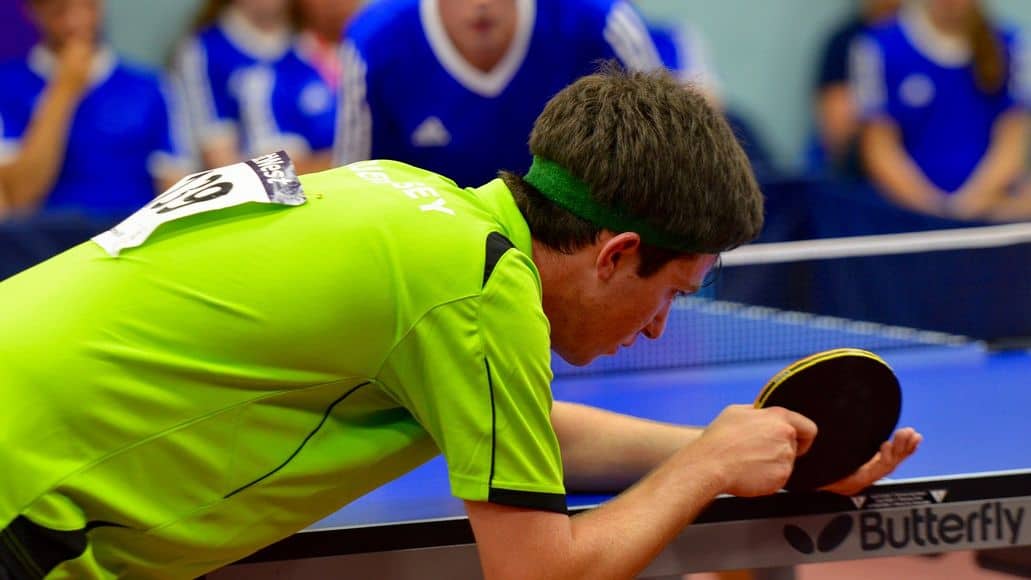 Serving in table tennis