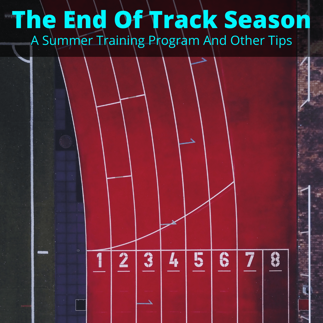 Empty running track after end of season