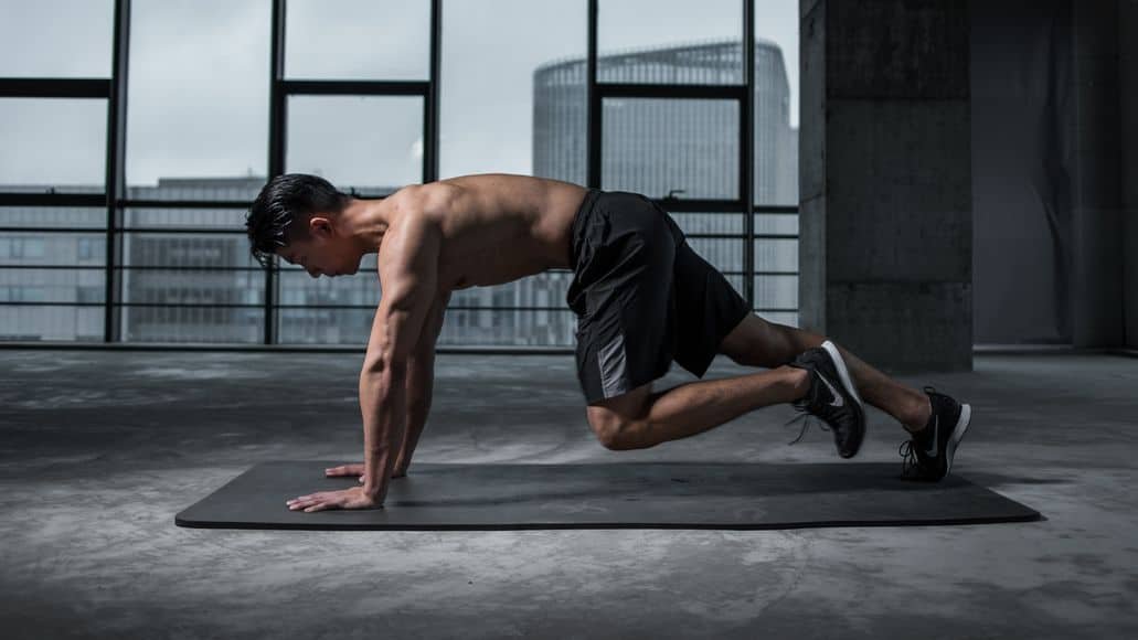 Man doing AMRAP workout