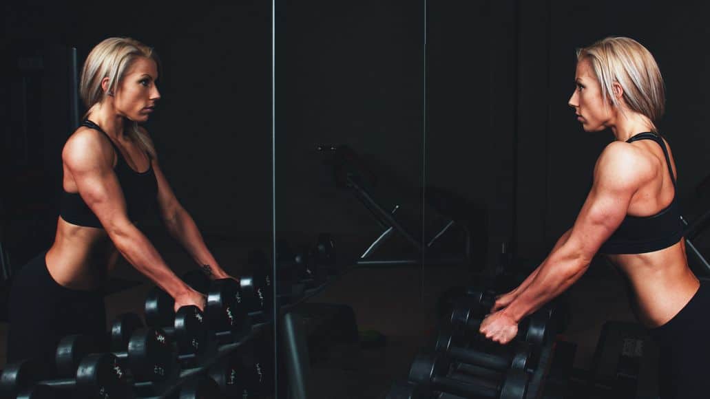 Woman experienced at working out