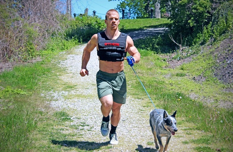 weighted vest while walking dog